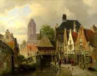 Willem Koekkoek - View of Oudewater